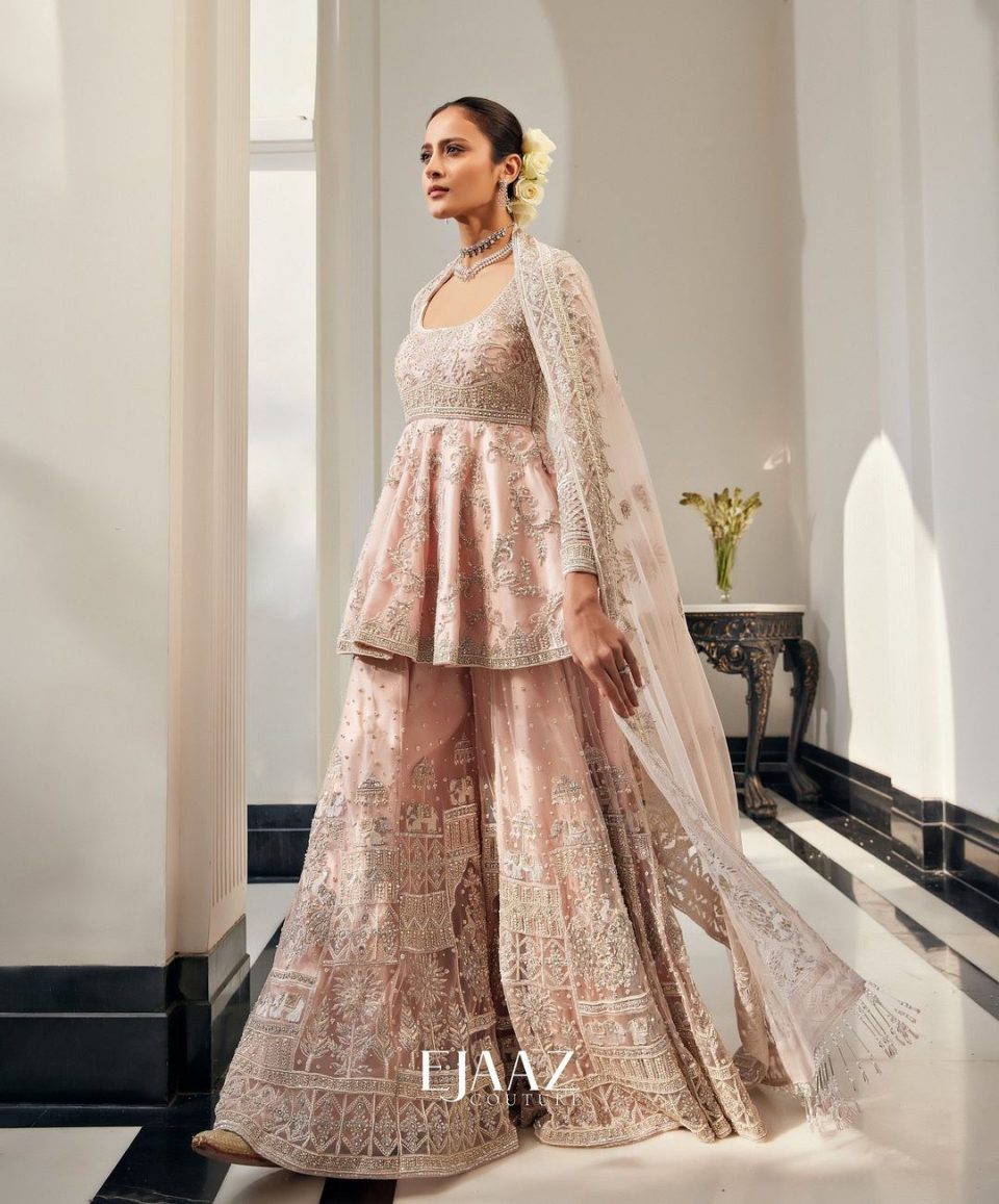 Blush Pink Gharara Set