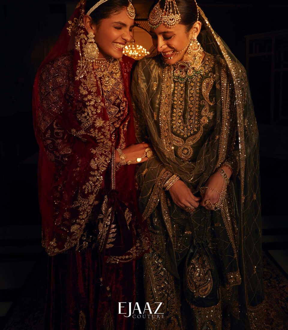 Olive Green Gharara Set