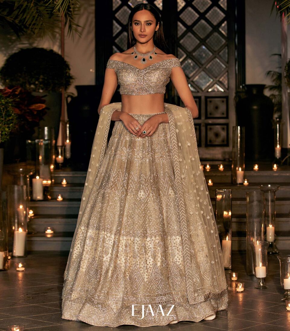 Ivory sparks Lehenga Set