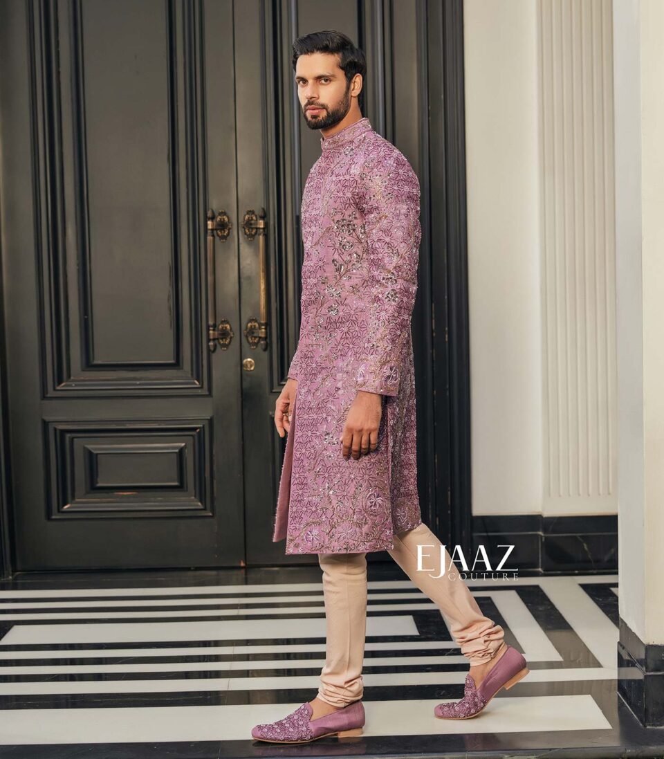 Purple Sherwani