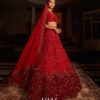 Red and Wine Lehenga Set