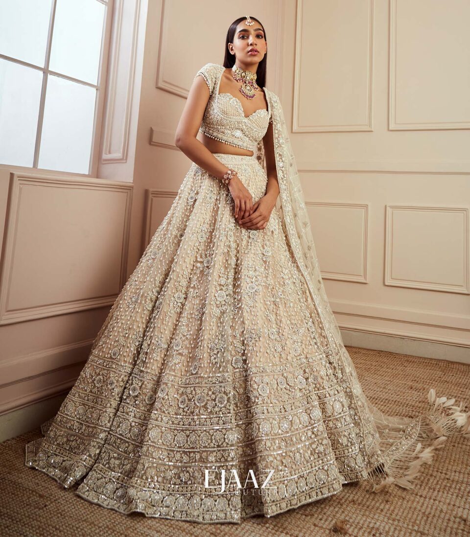 Ivory Lehenga Set