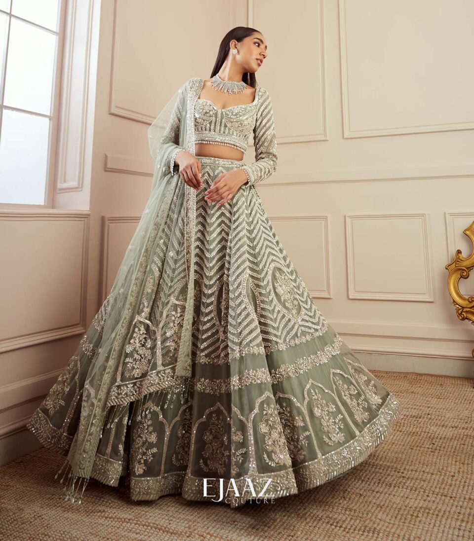 Sage Green Lehenga Set
