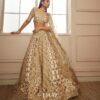 Ivory and Antique Gold Lehenga Set